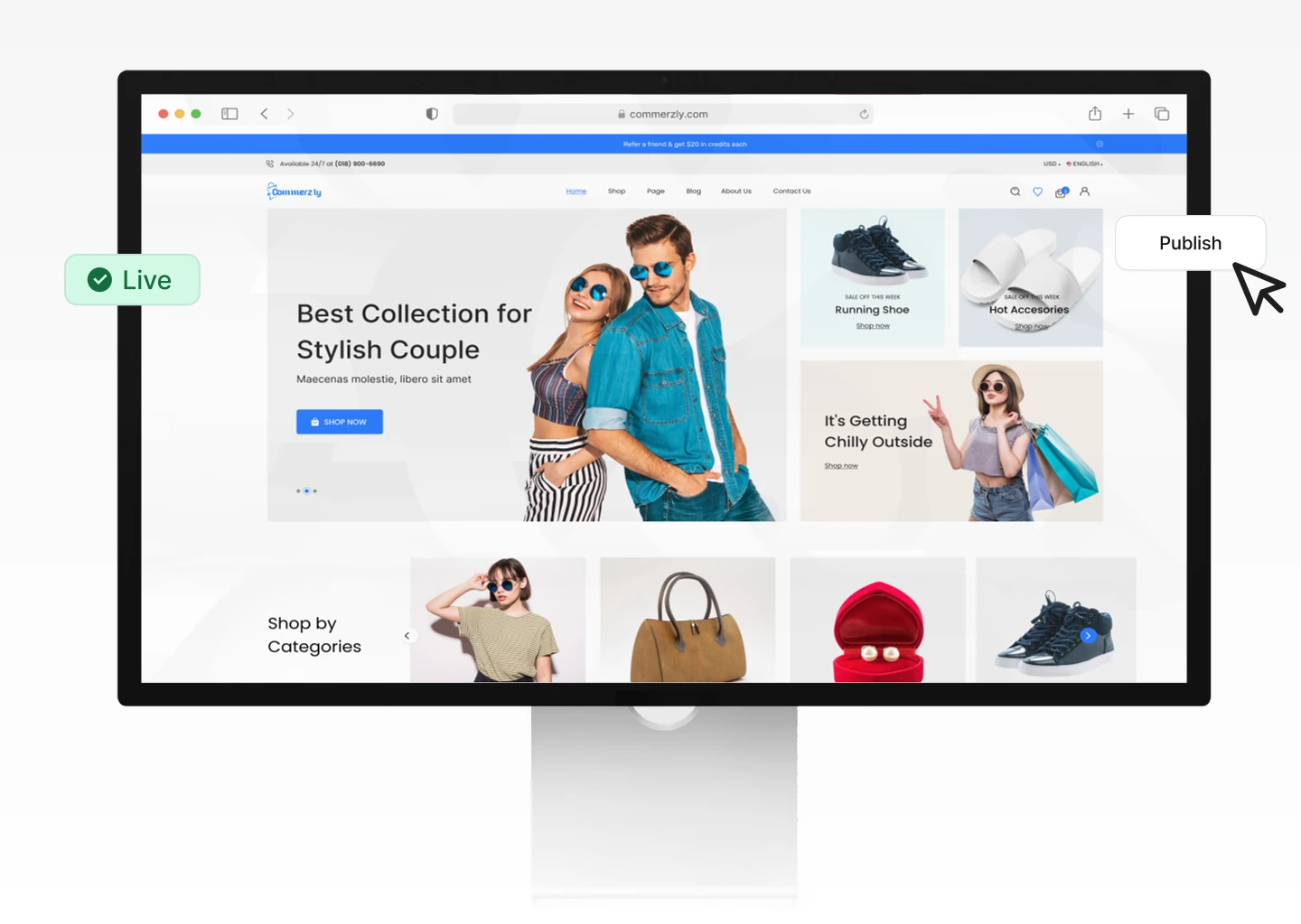 Live Preview and Publish Interface